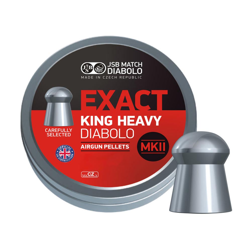 JSB Diabolo Exact King Heavy MKII Airgun Pellets .25 PK300