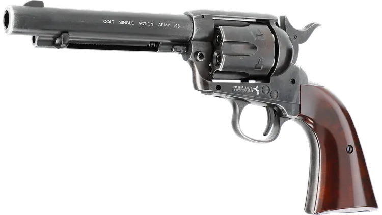 Colt SAA .45 Antiqued Revolver 4.5 mm (.177) Pellet, CO₂