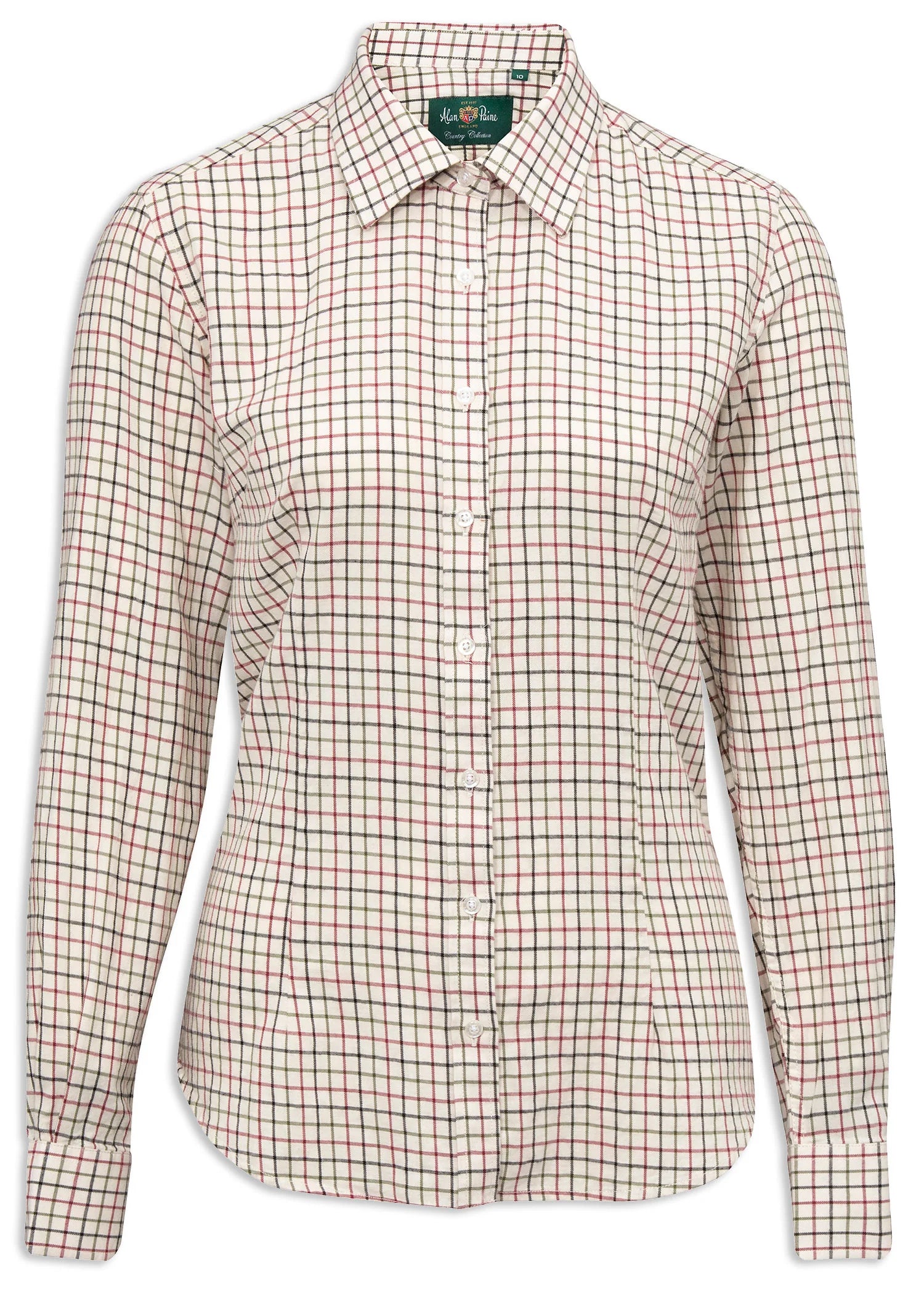 Alan Paine Bromford Ladies Cotton Shirt - Country Check Size 16