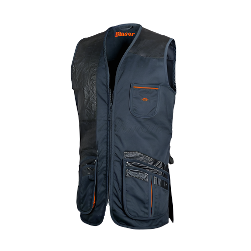 Blaser Parcour Shooting Vest Navy & Orange