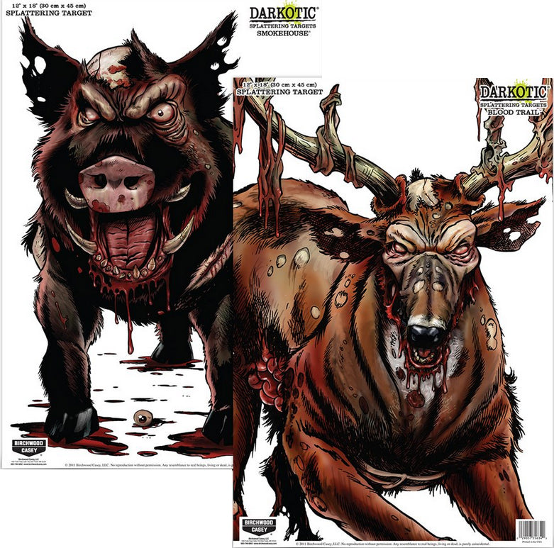 Darkotic Smokehouse & Blood Trail Zombie Splatter Targets