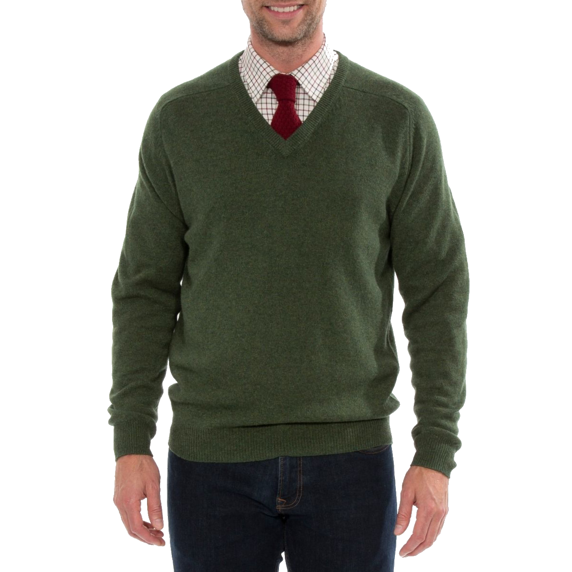 Alan Paine Streetly Lambswool Vee Neck Jumper