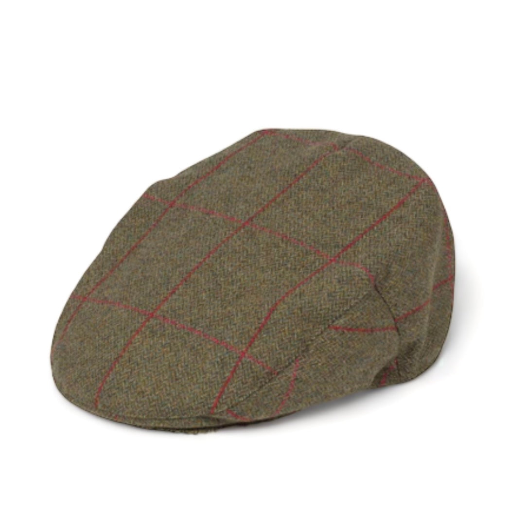 Combrook Men's Tweed Flat Cap In Sage