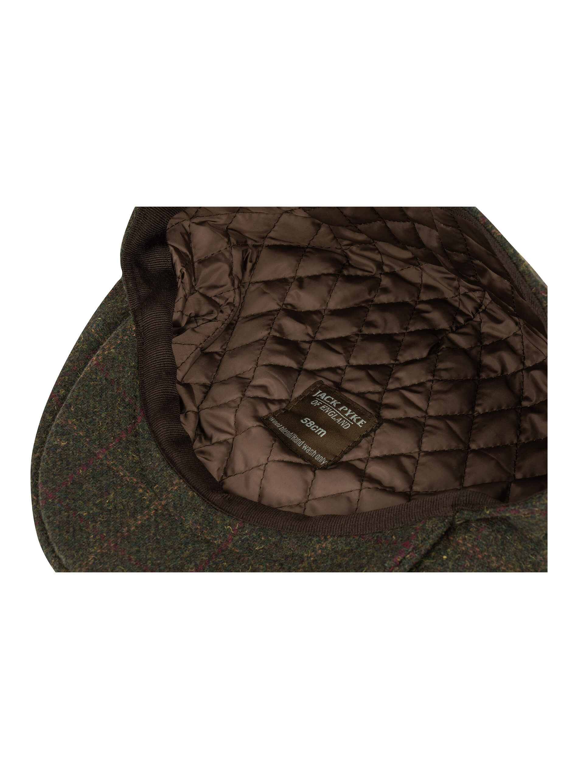 Jack Pyke Wool Blend Flat Cap Dark Olive