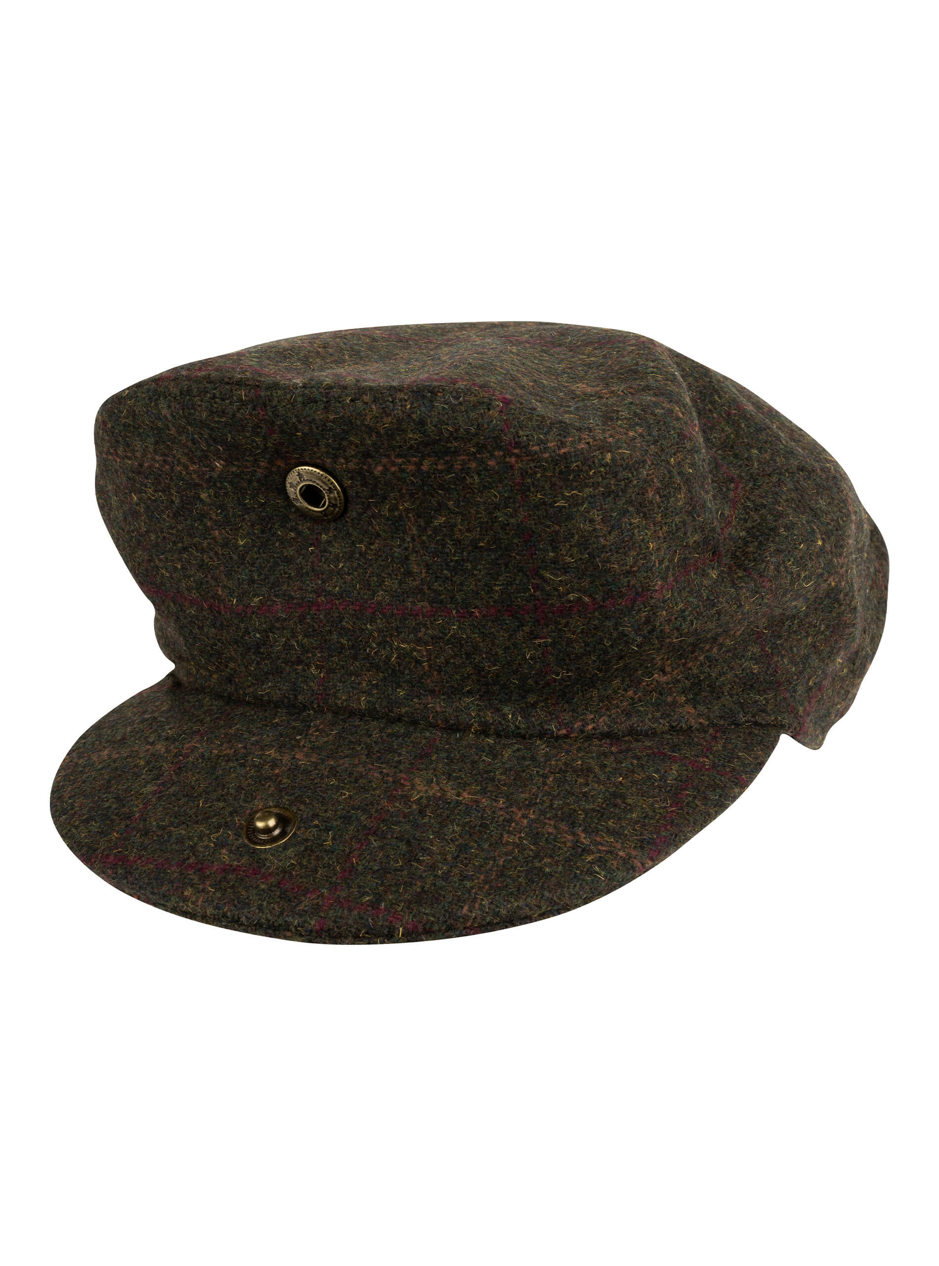 Jack Pyke Wool Blend Flat Cap Dark Olive