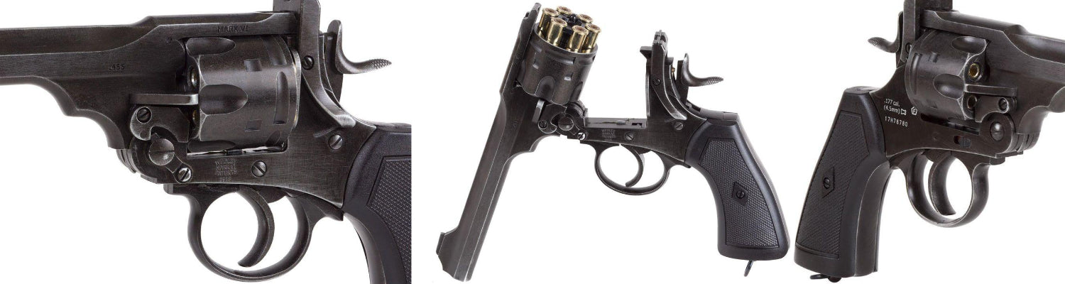 Webley MKV1 Service Revolver 455 Webley .177 cal