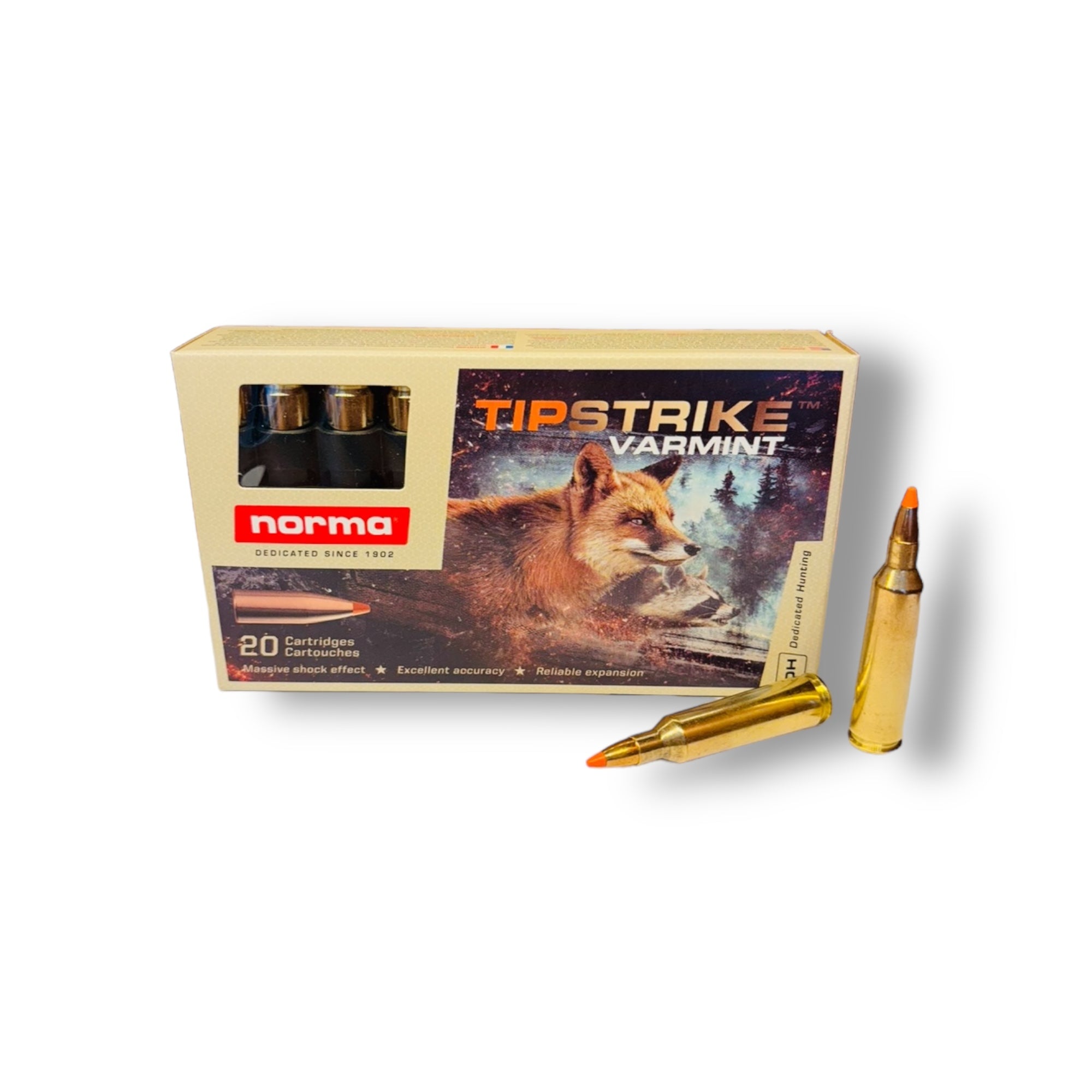 Norma .22-250, 55G TIPSTRIKE Varmint