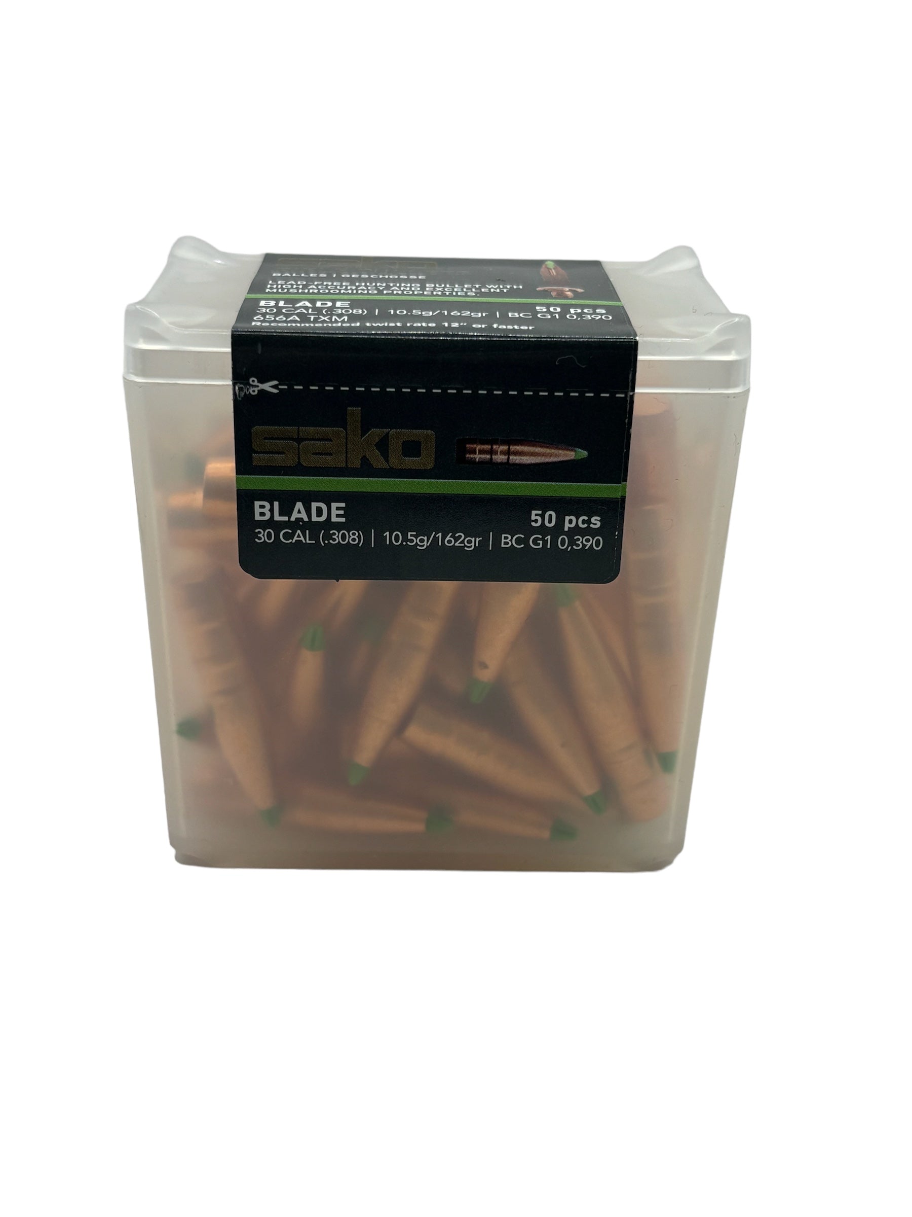Sako Blade 30 cal .308 162GR Lead Free Bullet Tip