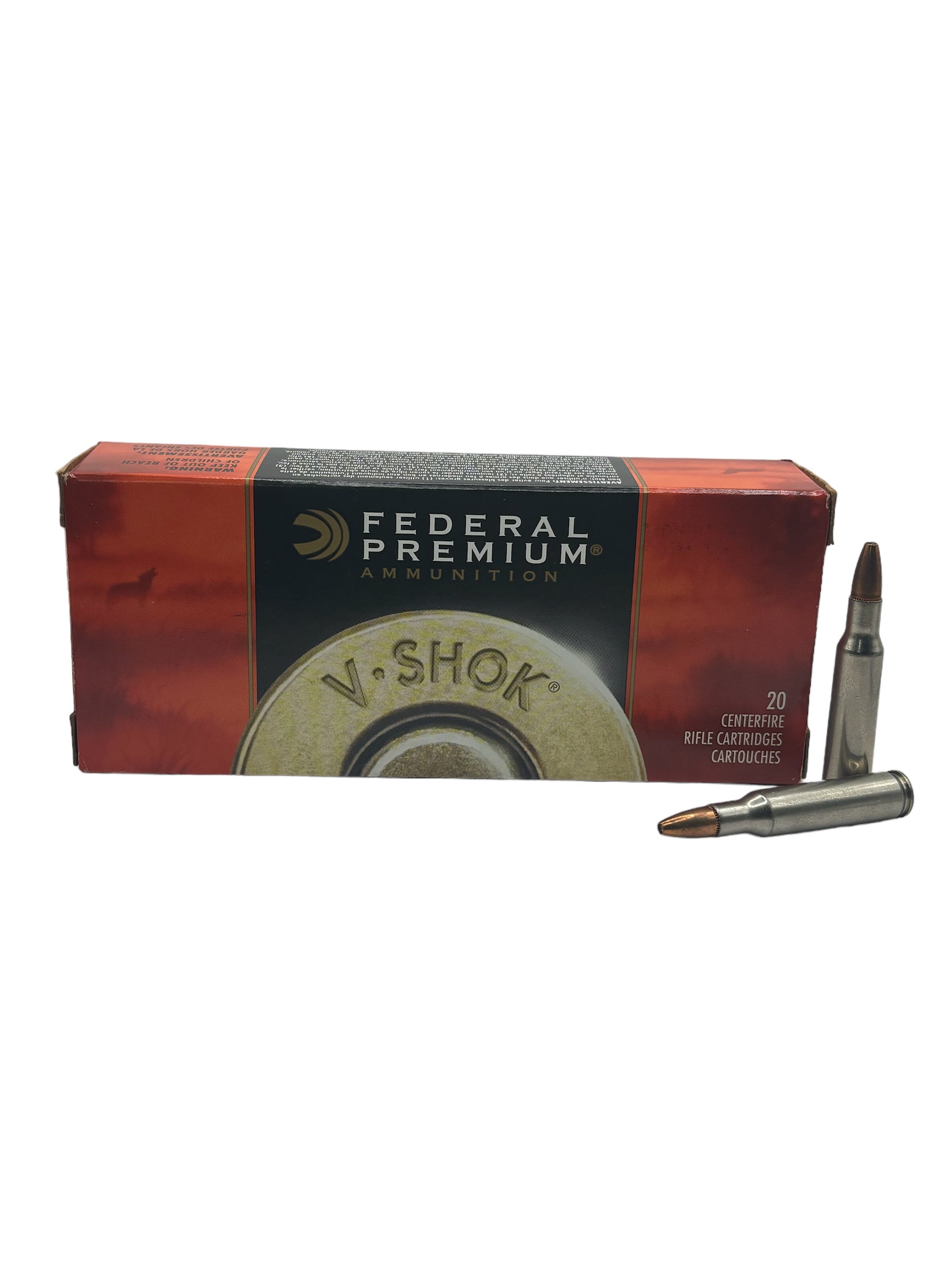Federal V-Shok .222 Rem 43GR Speer TNT Green