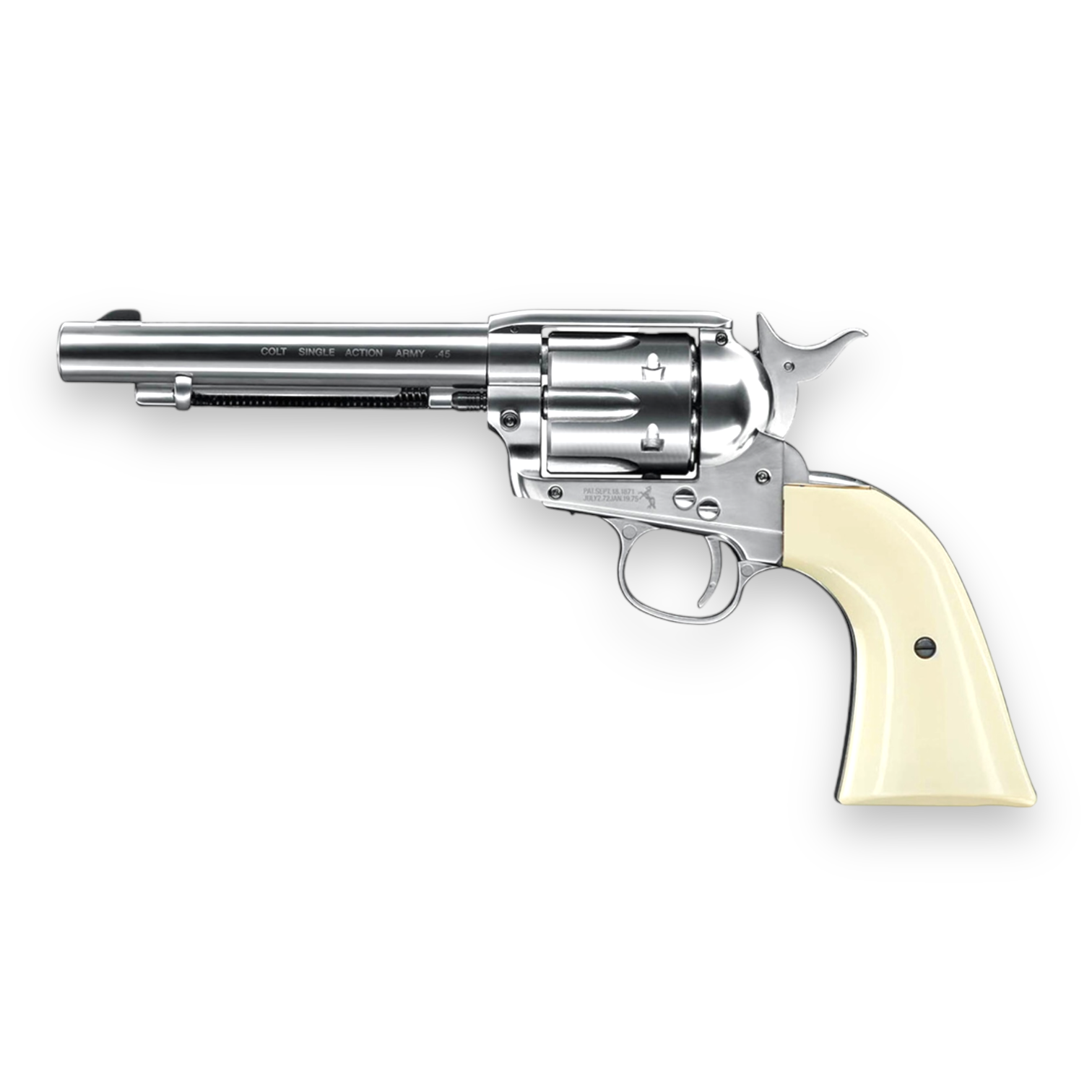 Colt Single Action Army 45 Nickel Pellet 5.5inch Peacemaker