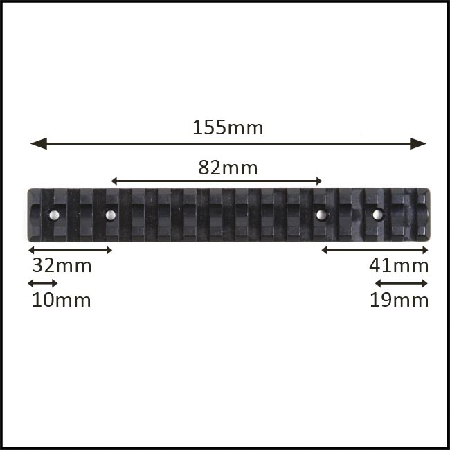 Recknagel Picatinny Rail- Tikka T3 and T3X 0MOA