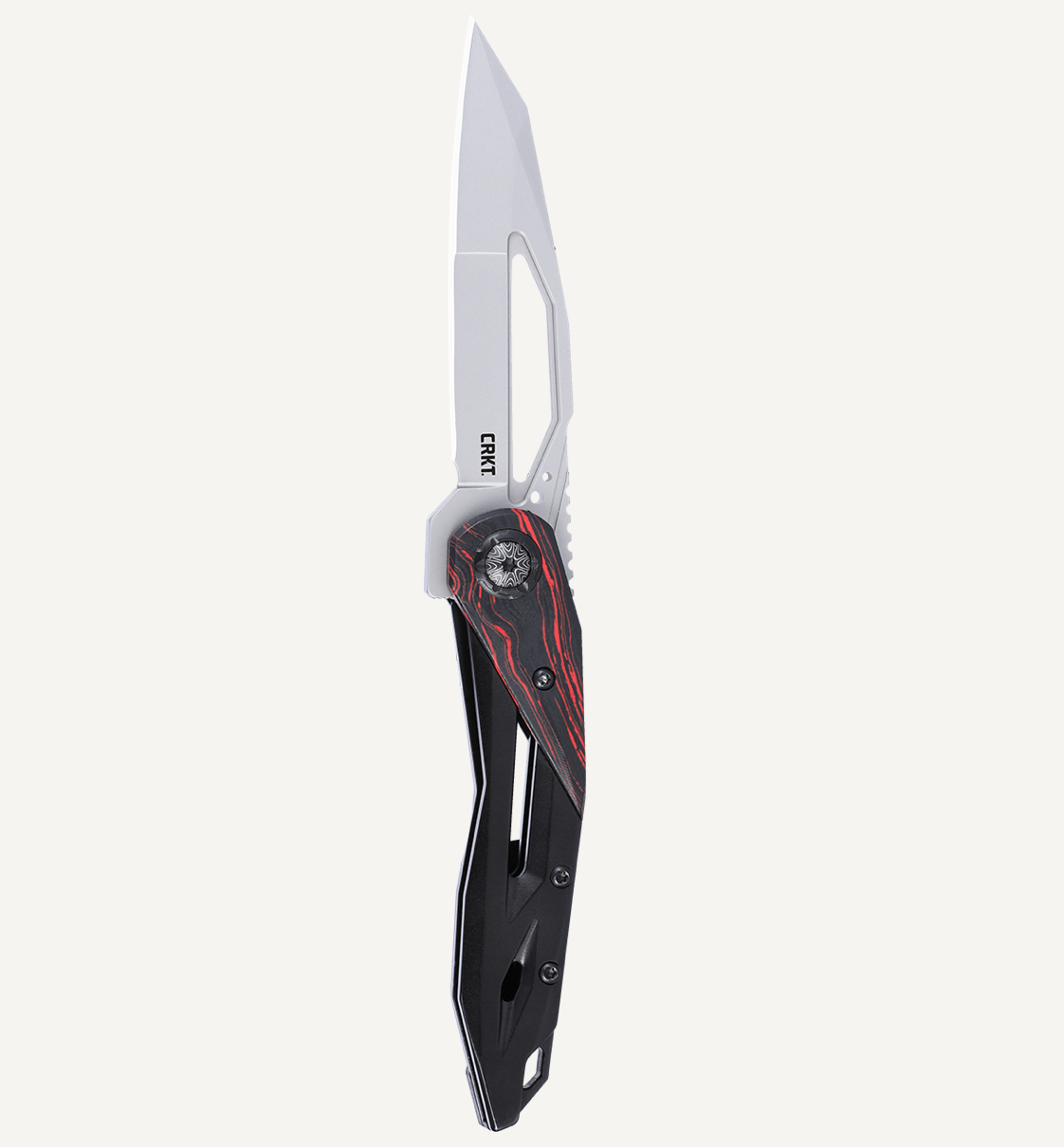 CRKT NUCLEUS RED FRAME LOCK - Folding EDC Pocket Knife (5702)