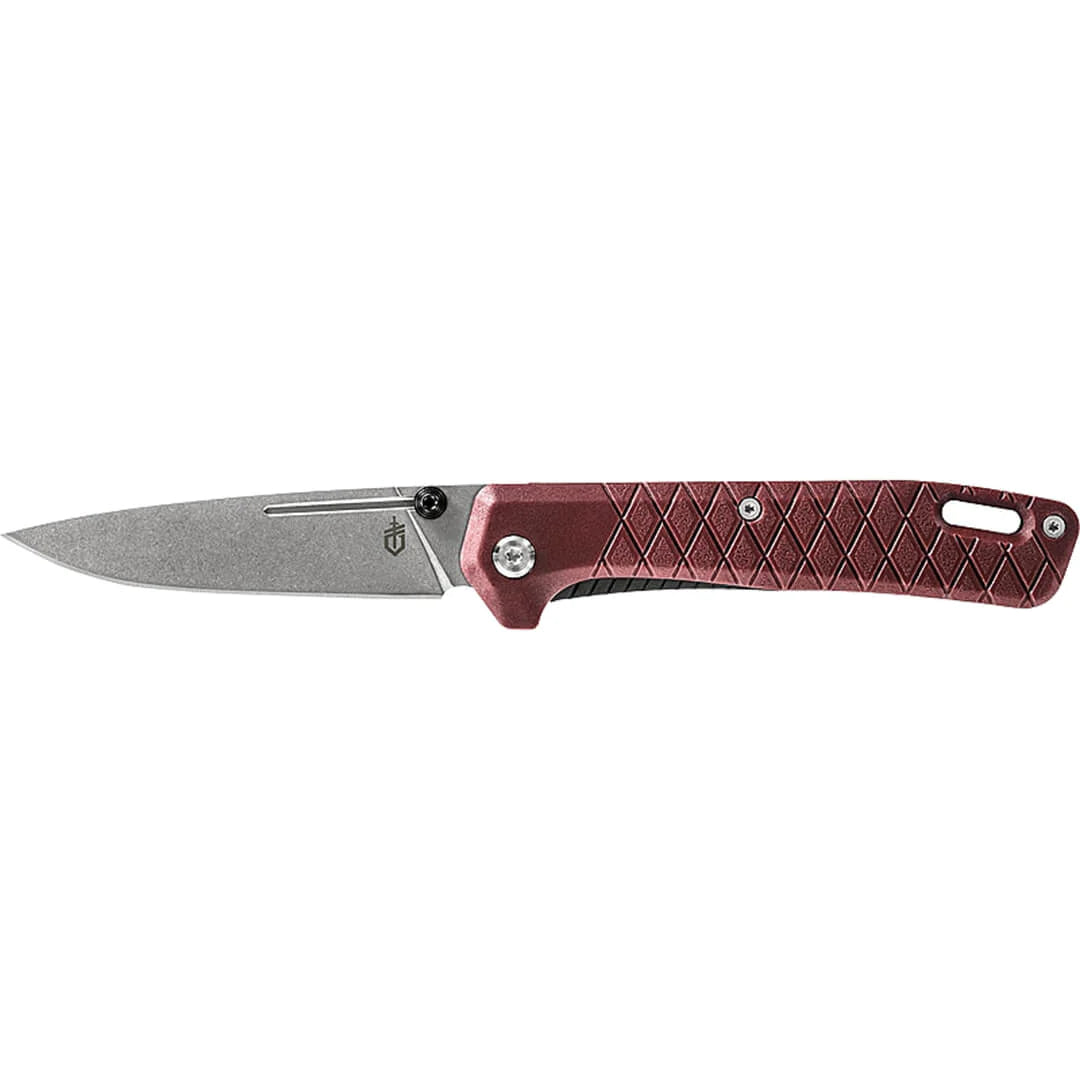 Zilch Folding Blade Clip Knife - Drab Red By Gerber