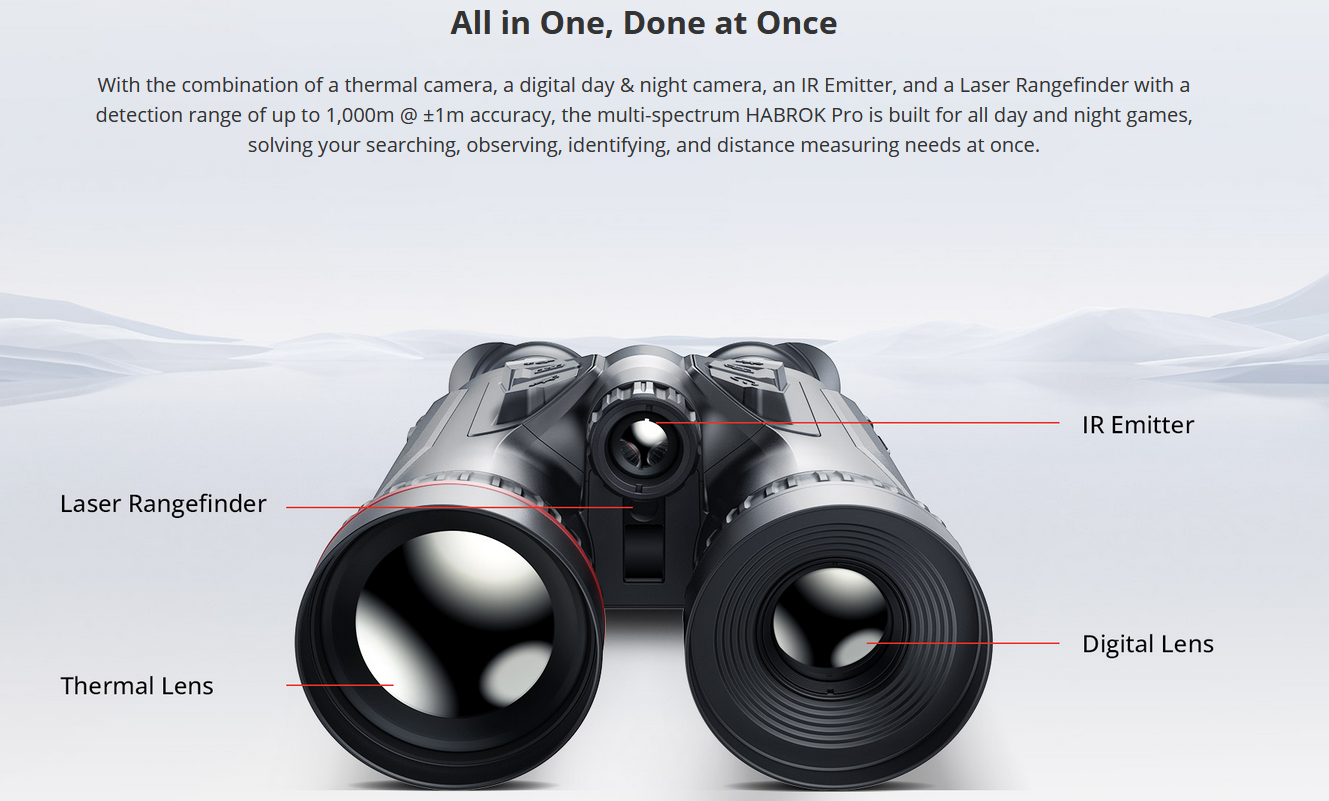 HIKMICRO Habrok Pro HX60L Multi-Spectrum Thermal Binocular