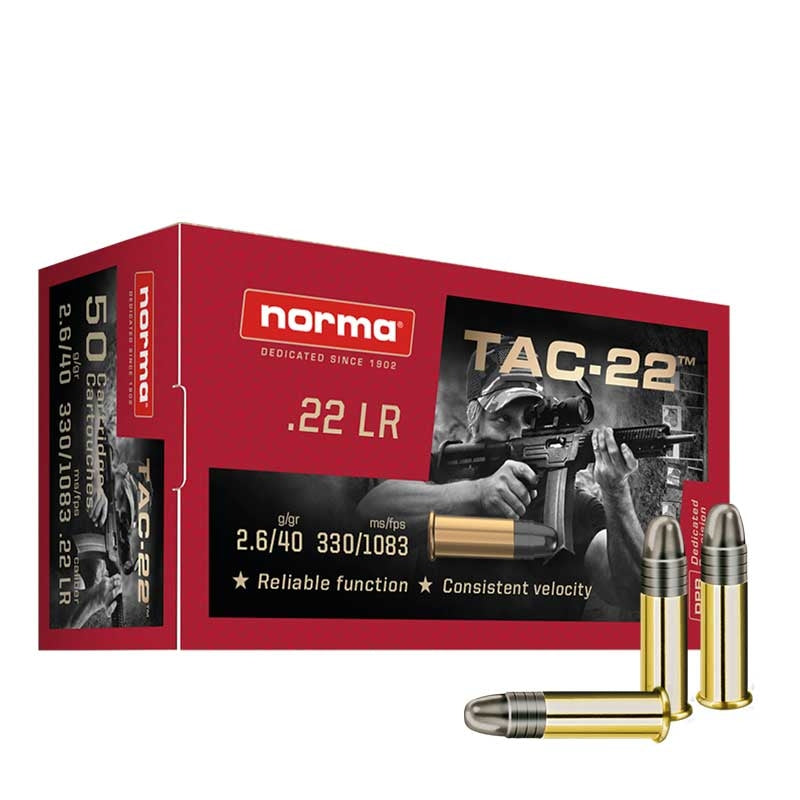Norma Tac .22 LR Subsonic 40g