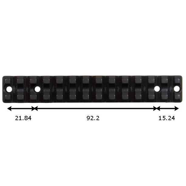 Recknagel Picatinny Steel Rail for Remington Short