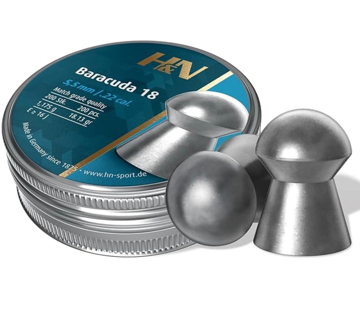 H&N Baracuda 18 - .22 (5.52mm) (200)