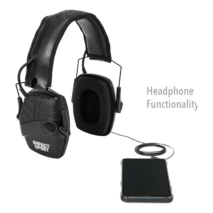 Howard Leight Impact Sport Ear Defenders - Black