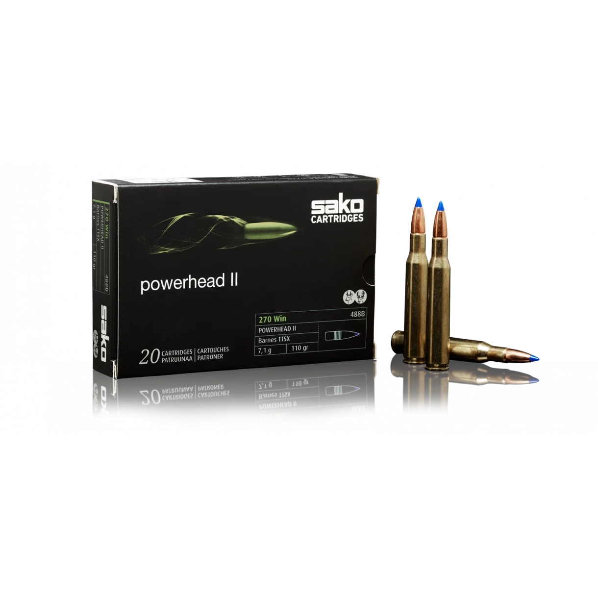 .270 110gr Barnes Powerhead II TTSX