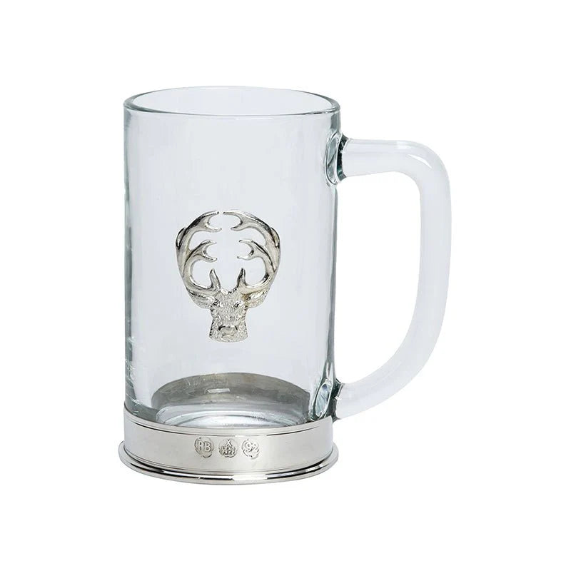 Bisley Stag Glass Tankard