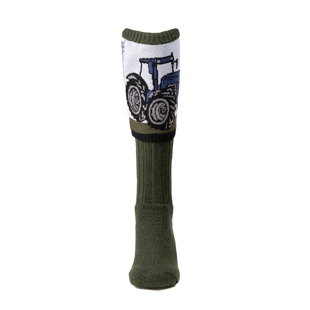 Waring Brooke shooting socks Tread and Tractor- Blue