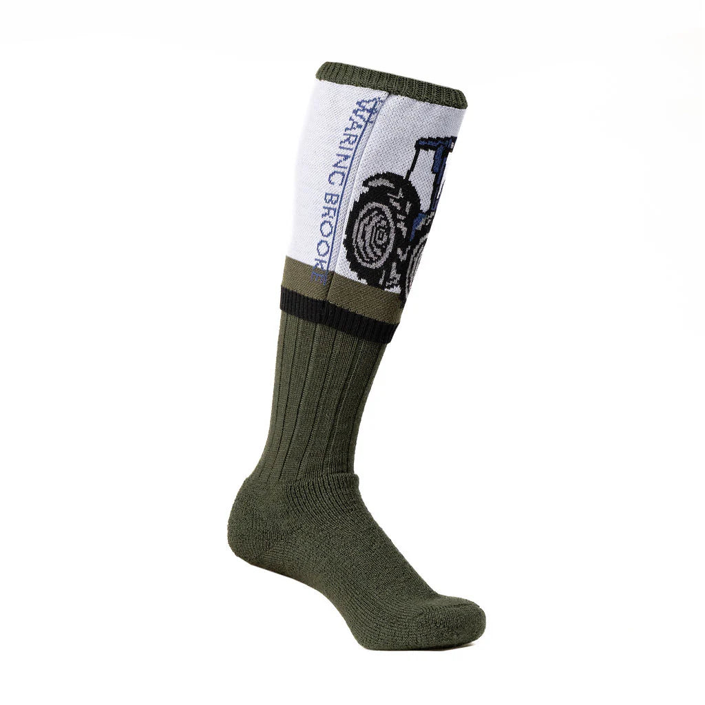 Waring Brooke shooting socks Tread and Tractor- Blue