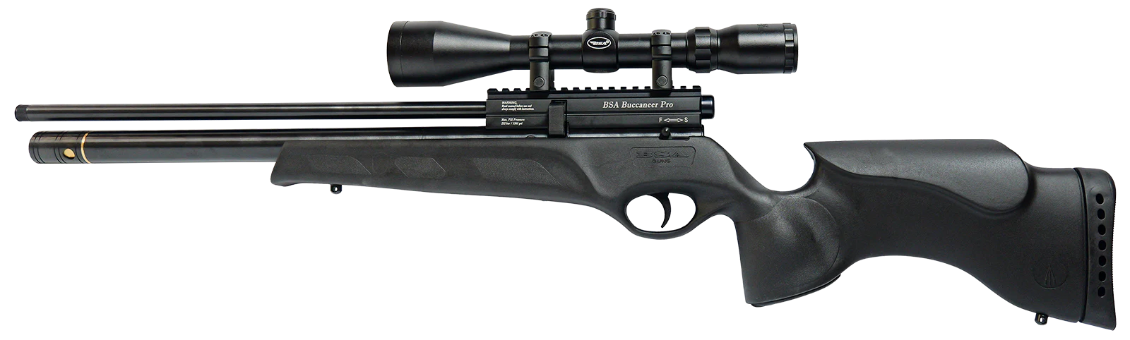 BSA BUCCANEER PRO SYNTHETIC PCP SIDE LEVER .177, .22 or .25