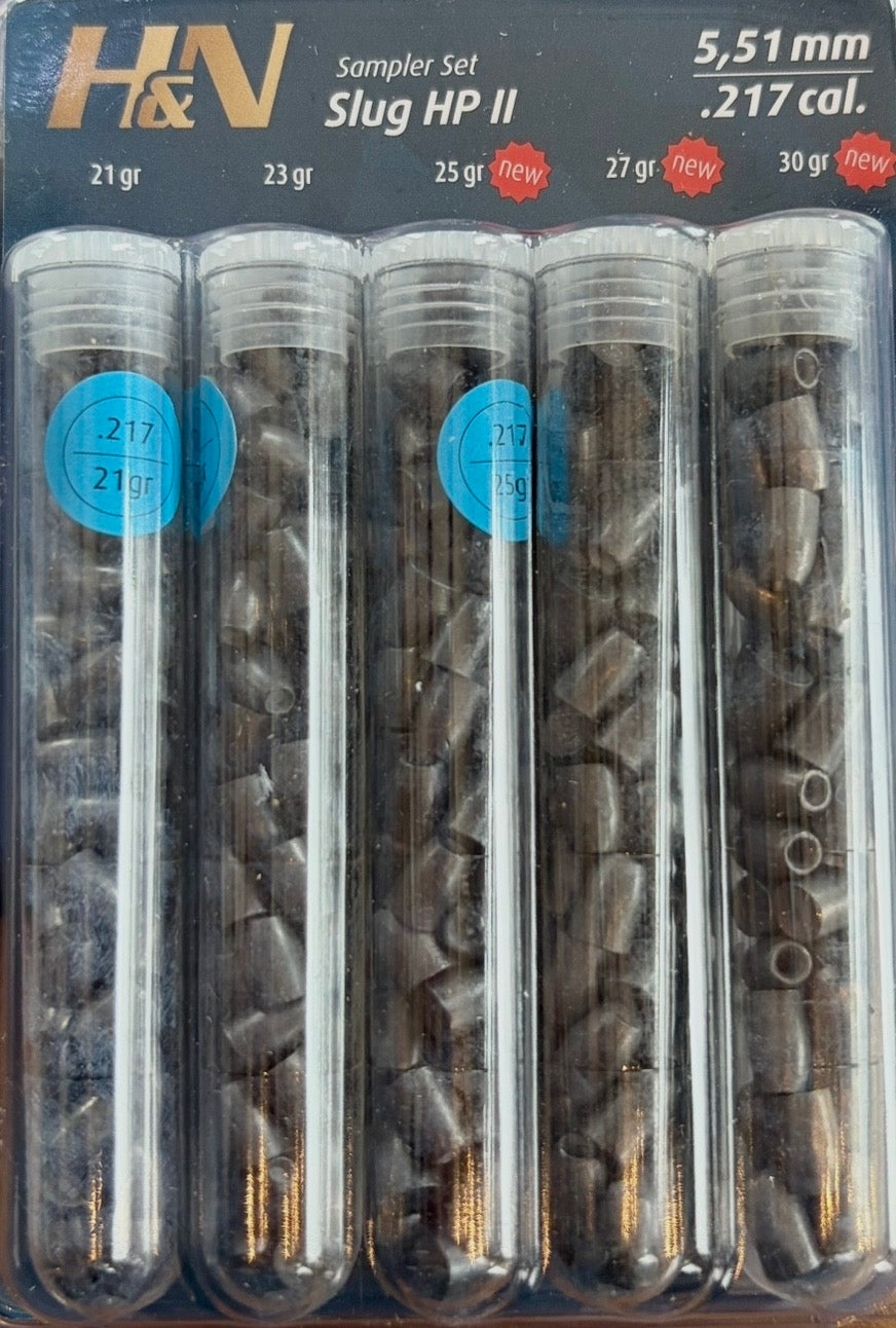 H&N Slug HP II .217 (.22 5.51MM) Sampler set