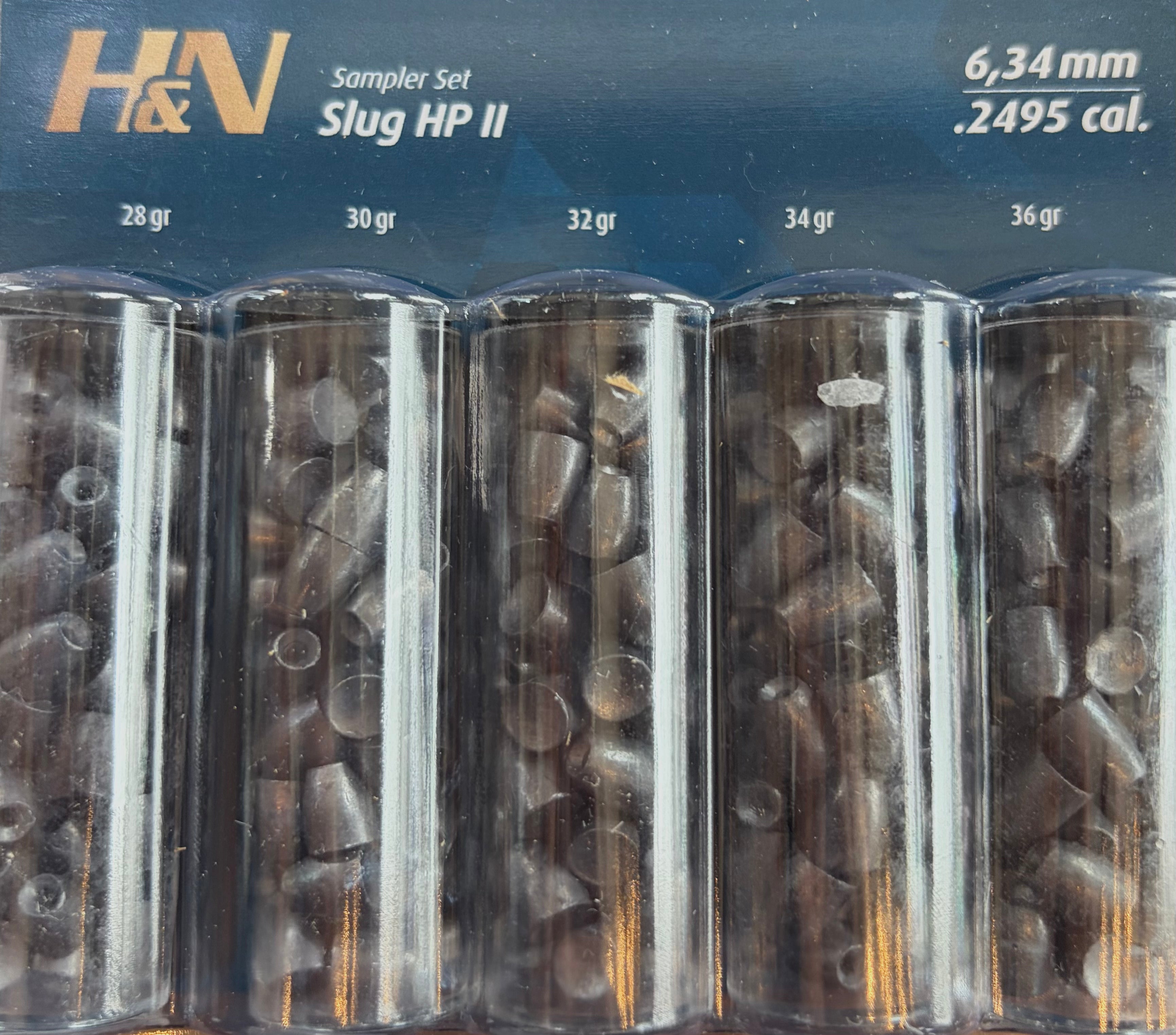 H&amp;N Slug HPII .2495 (.25 6.34mm) Sampler Set
