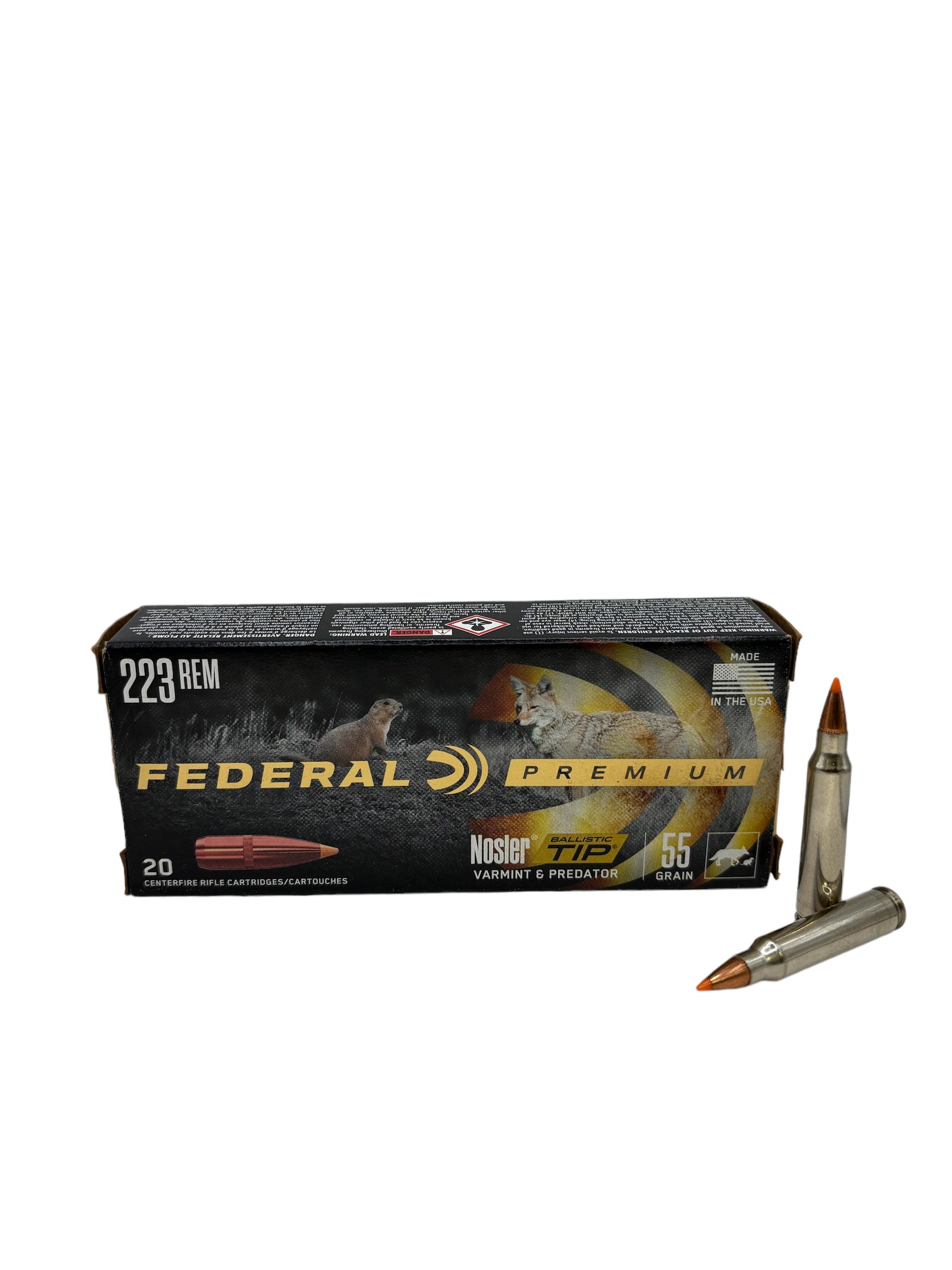 Federal Premium .223 55GR Nosler Ballistic Tip