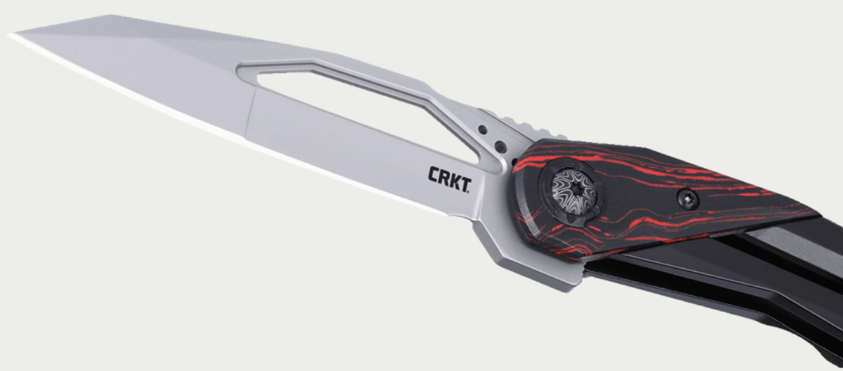 CRKT NUCLEUS RED FRAME LOCK - Folding EDC Pocket Knife (5702)