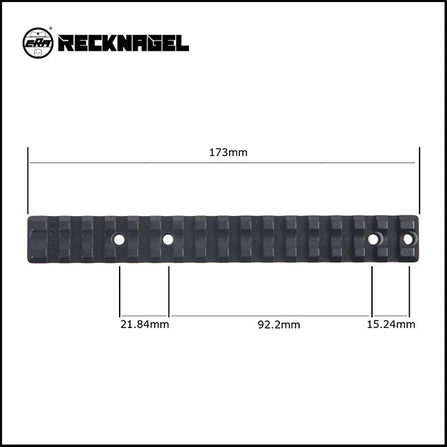Recknagel Picatinny Rail for Bergara B14 Short- 0MOA