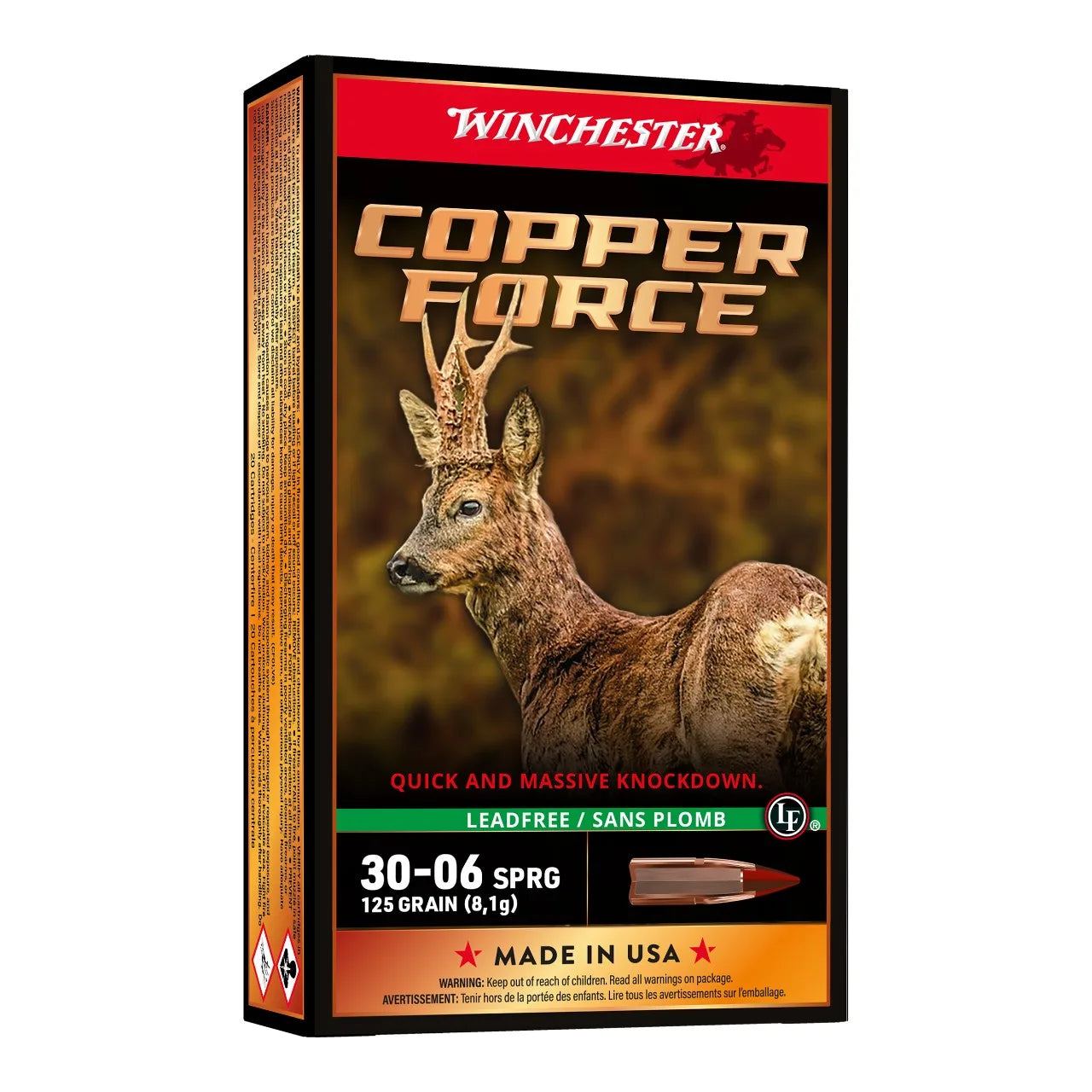 Winchester Copper Force 30-06 SPRG 125 GRAIN