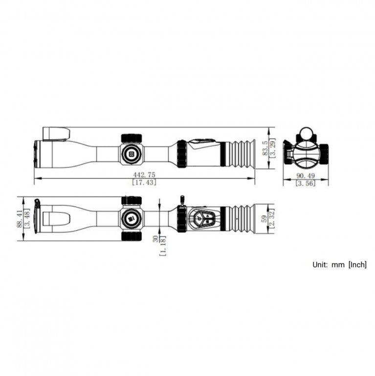 HIKMICRO A50PL Alpex Pro Digital Day and Night Vision Rifle Scope