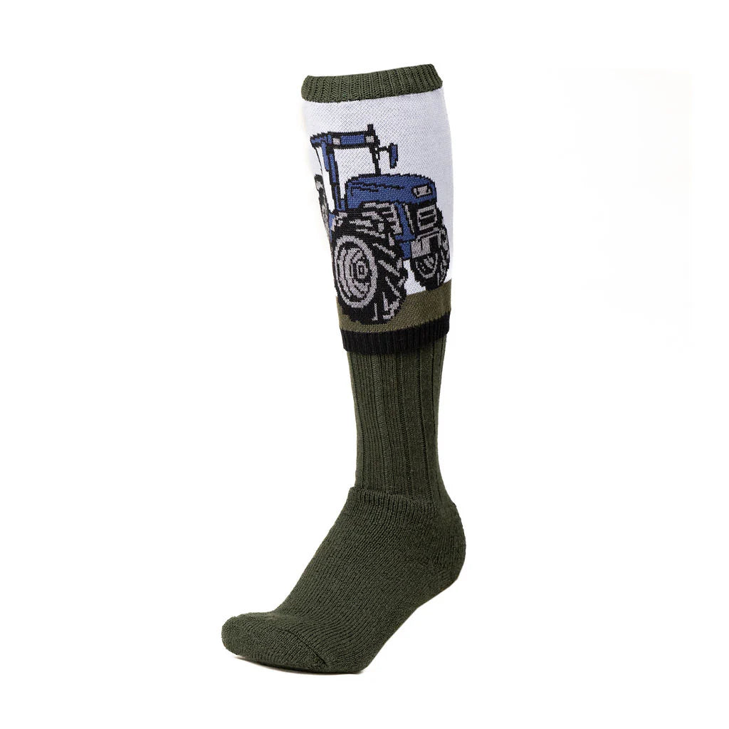 Waring Brooke shooting socks Tread and Tractor- Blue
